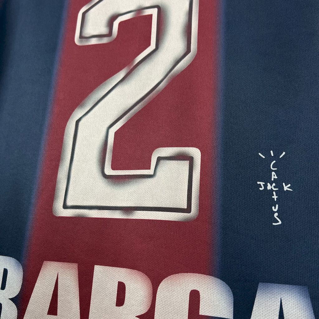 Barcelona x Travis Scott 2000/01 Home Skeleton Jersey