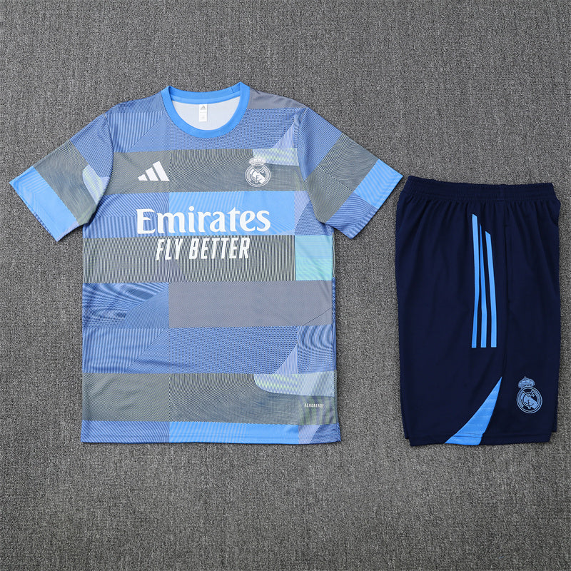 Kit Shirt + Shorts Real Madrid Gray/Blue Training 25/26