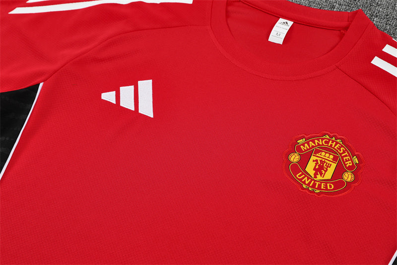 Kit Shirt + Shorts Manchester United Red/Black Training 25/26