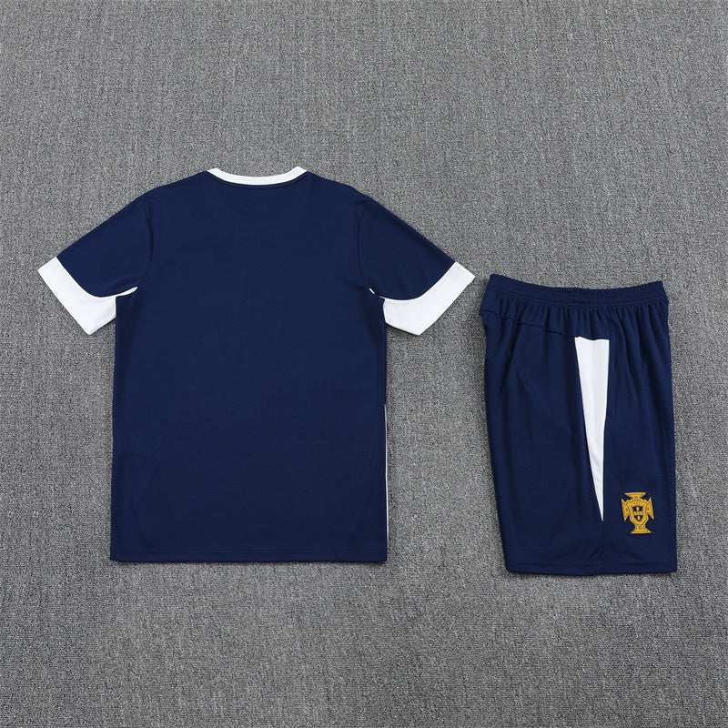 Kit Shirt + Shorts Portugal Blue Training 25/26