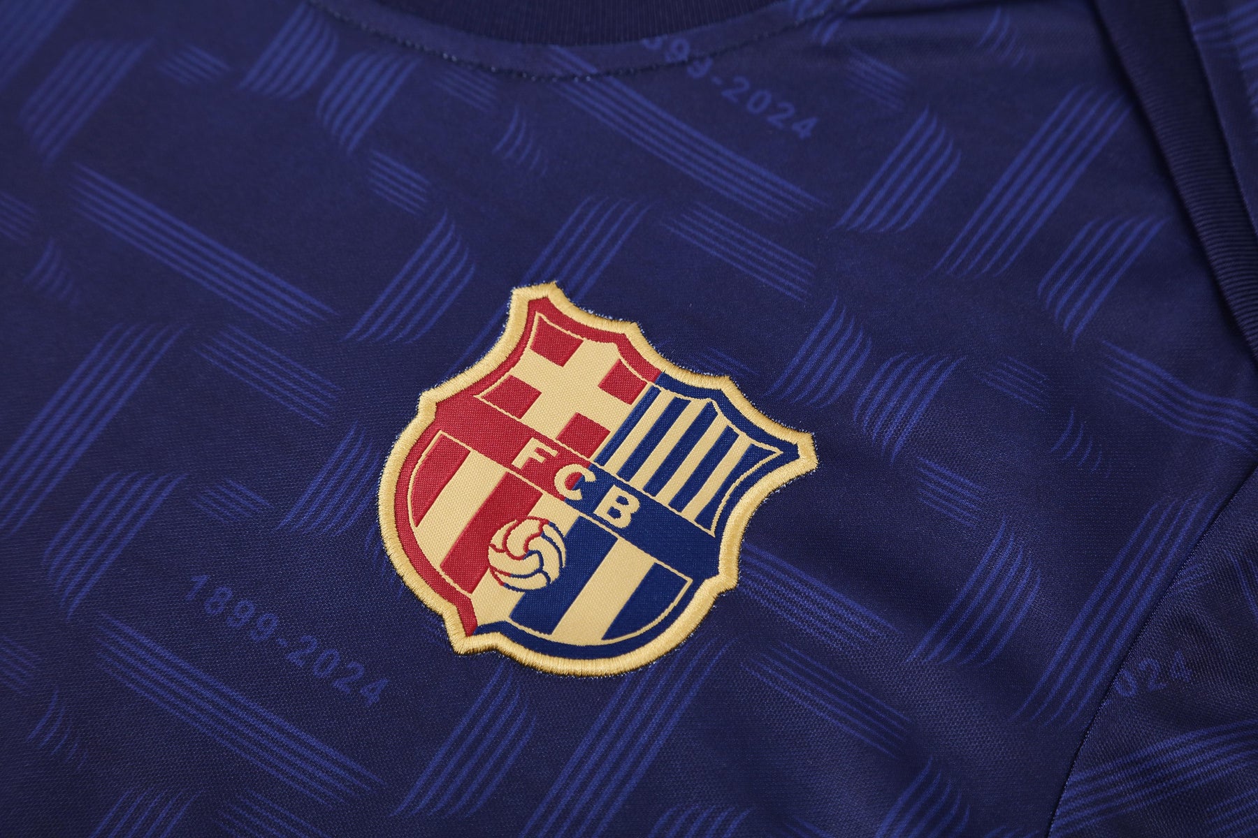 Kit Shirt + Shorts Barcelona Dark Blue/Gold Training 25/26