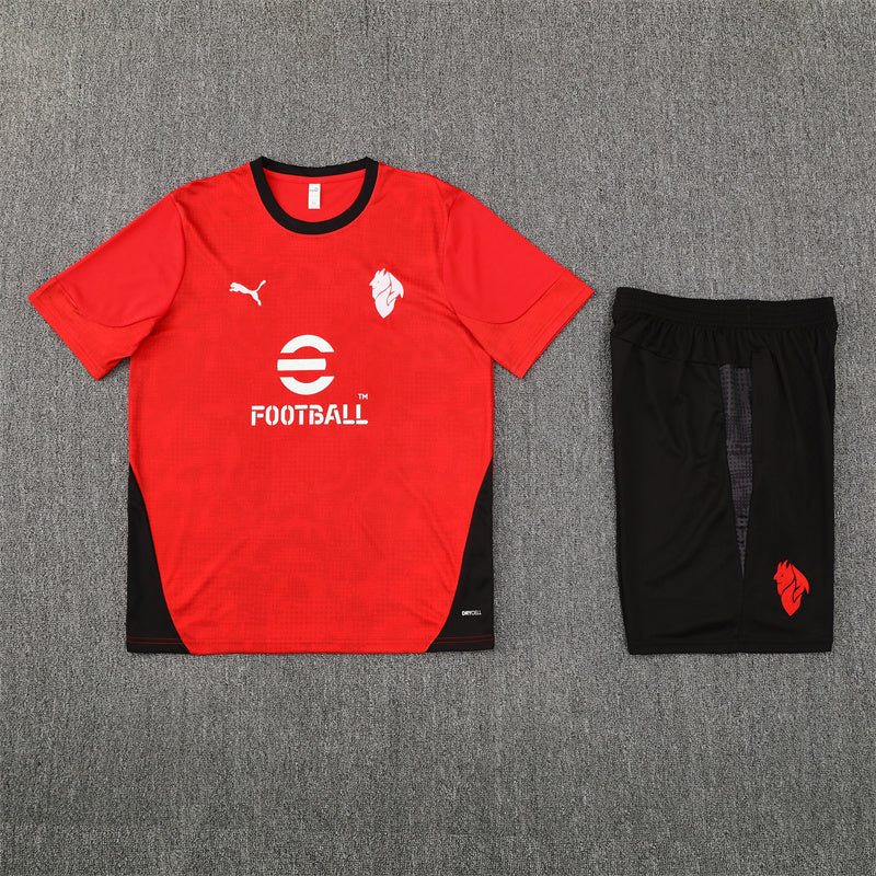 Kit Shirt + Shorts Milan Red/Back 25/26