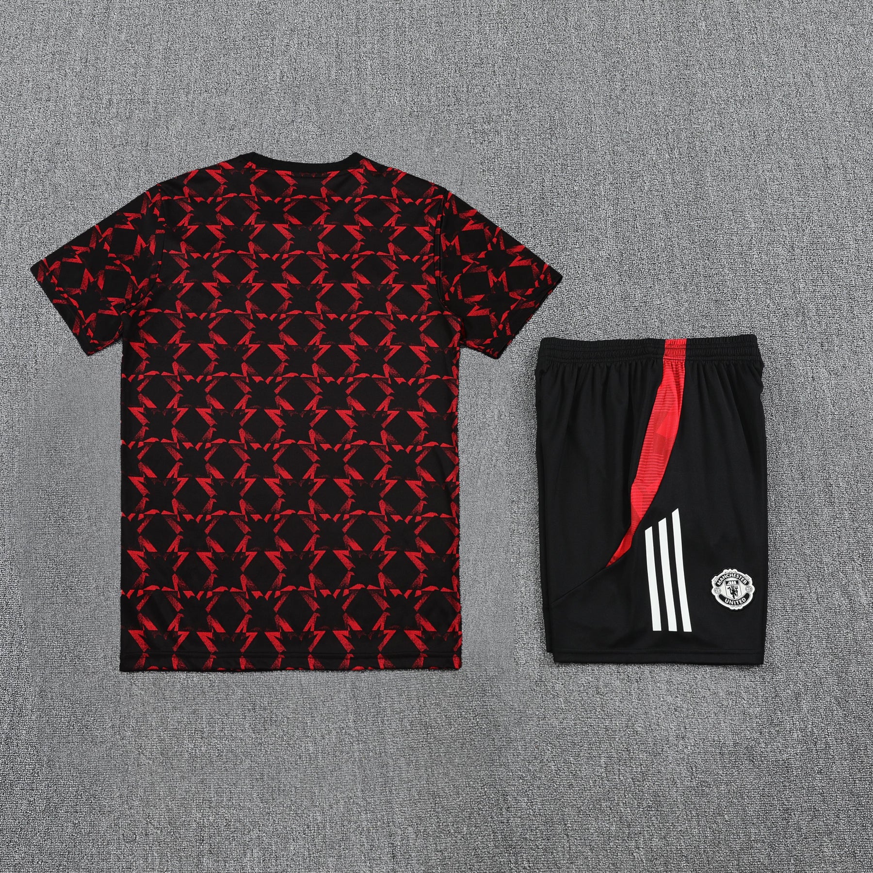 Kit Shirt + Shorts Manchester United Black/Red Training 25/26