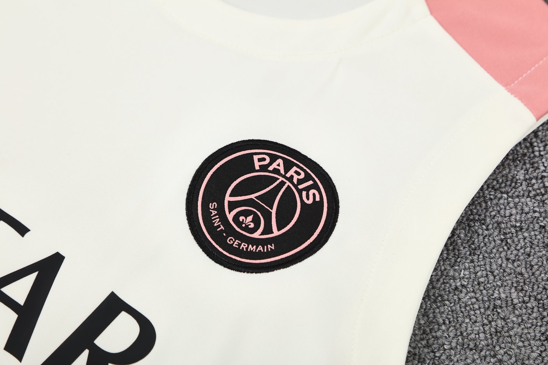Kit Tank Top + Shorts Paris White/Black/Pink Training 25/26