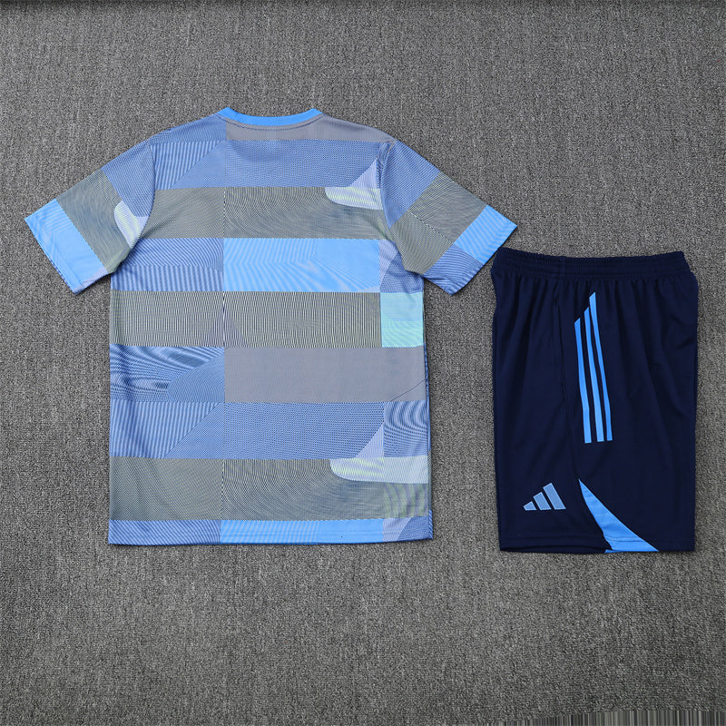 Kit Shirt + Shorts Real Madrid Gray/Blue Training 25/26
