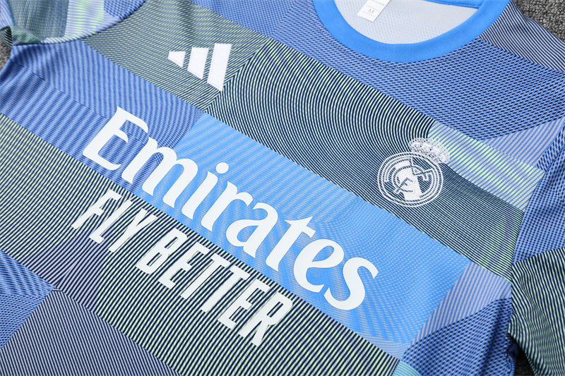 Kit Shirt + Shorts Real Madrid Gray/Blue Training 25/26