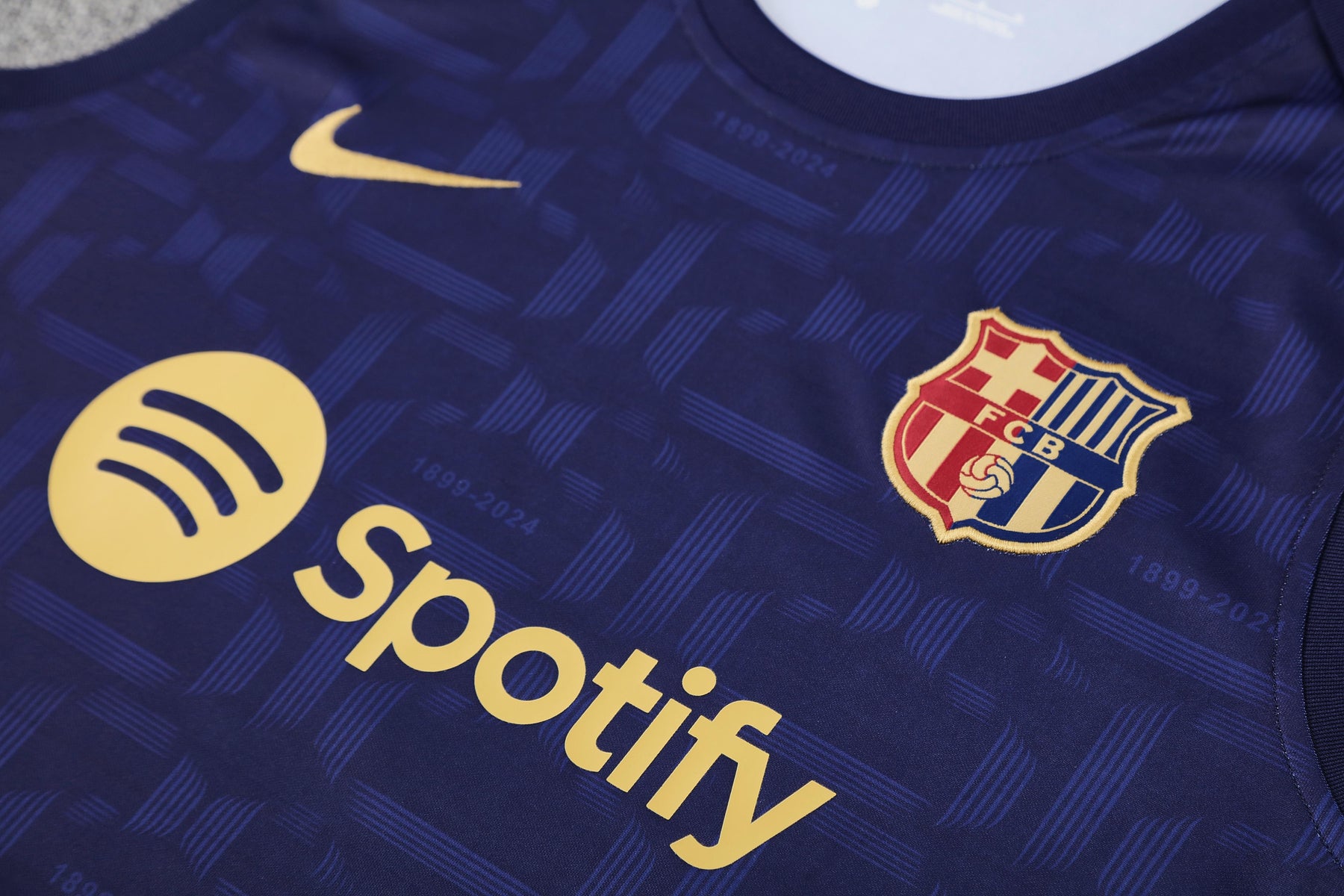 Kit Tank Top + Shorts Barcelona Dark Blue/Gold Training 25/26