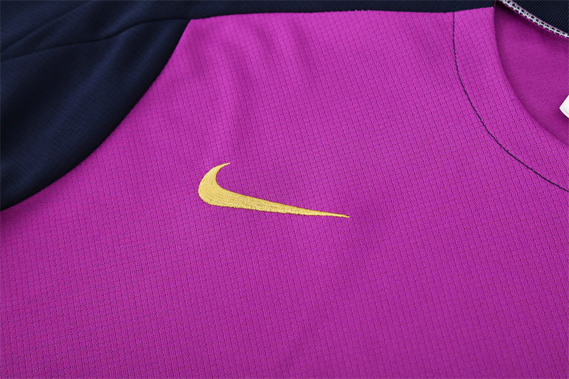 Kit Shirt + Shorts Barcelona Magenta/Dark Blue Training 25/26