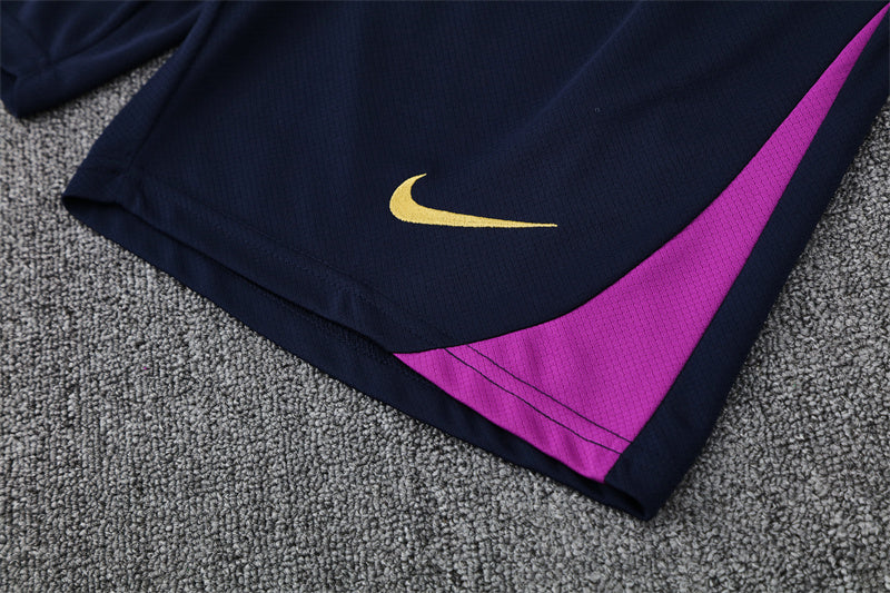 Kit Shirt + Shorts Barcelona Magenta/Dark Blue Training 25/26