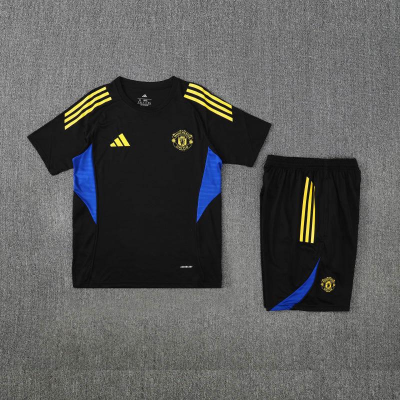 Kit Shirt + Shorts Manchester United Training Black 25/26