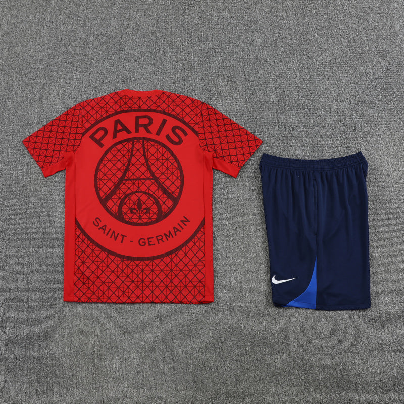Kit Shirt + Shorts Paris Training Red 25/26