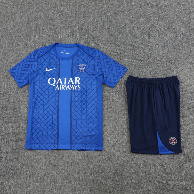 Kit Shirt + Shorts Paris Training Blue 25/26