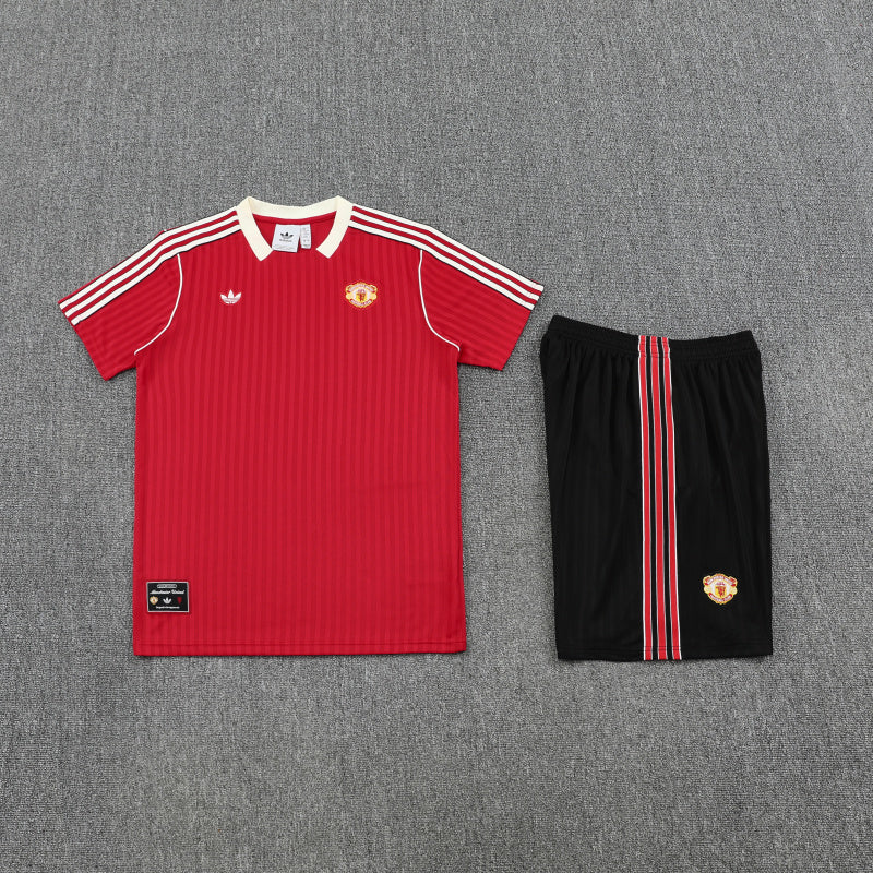 Kit Shirt + Shorts Manchester United Training Red/Black 25/26