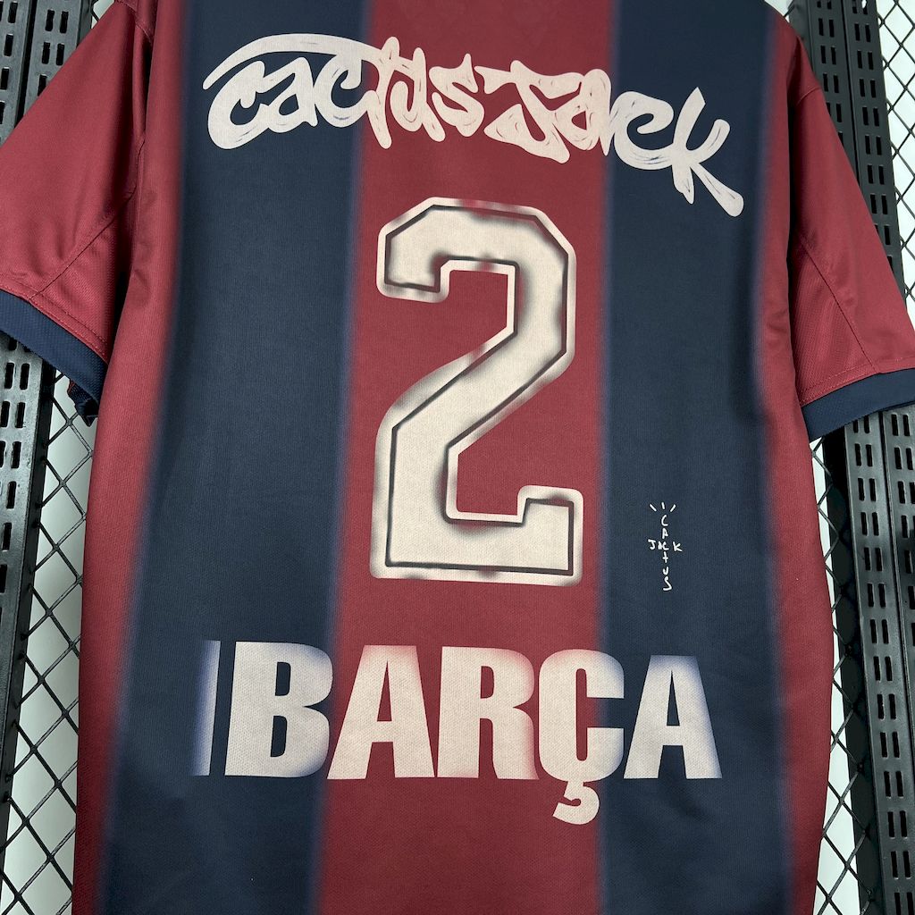 Barcelona x Travis Scott 2000/01 Home Skeleton Jersey
