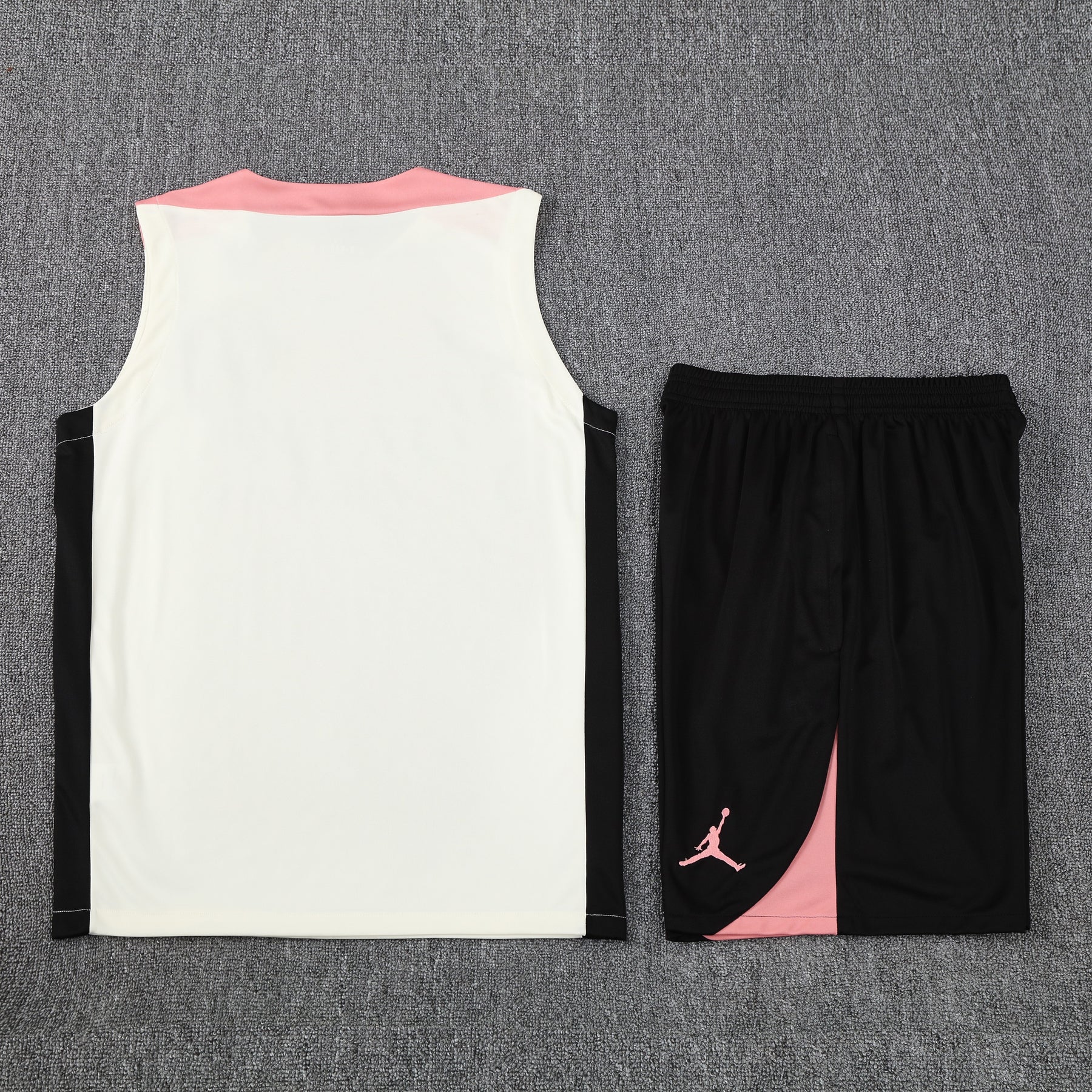 Kit Tank Top + Shorts Paris White/Black/Pink Training 25/26