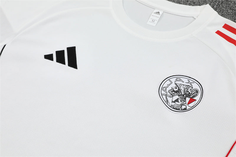 Kit Shirt + Shorts Ajax White/Black Training 25/26