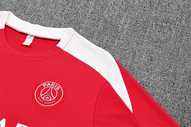 Kit Shirt + Shorts Paris Red/Blue Training 25/26