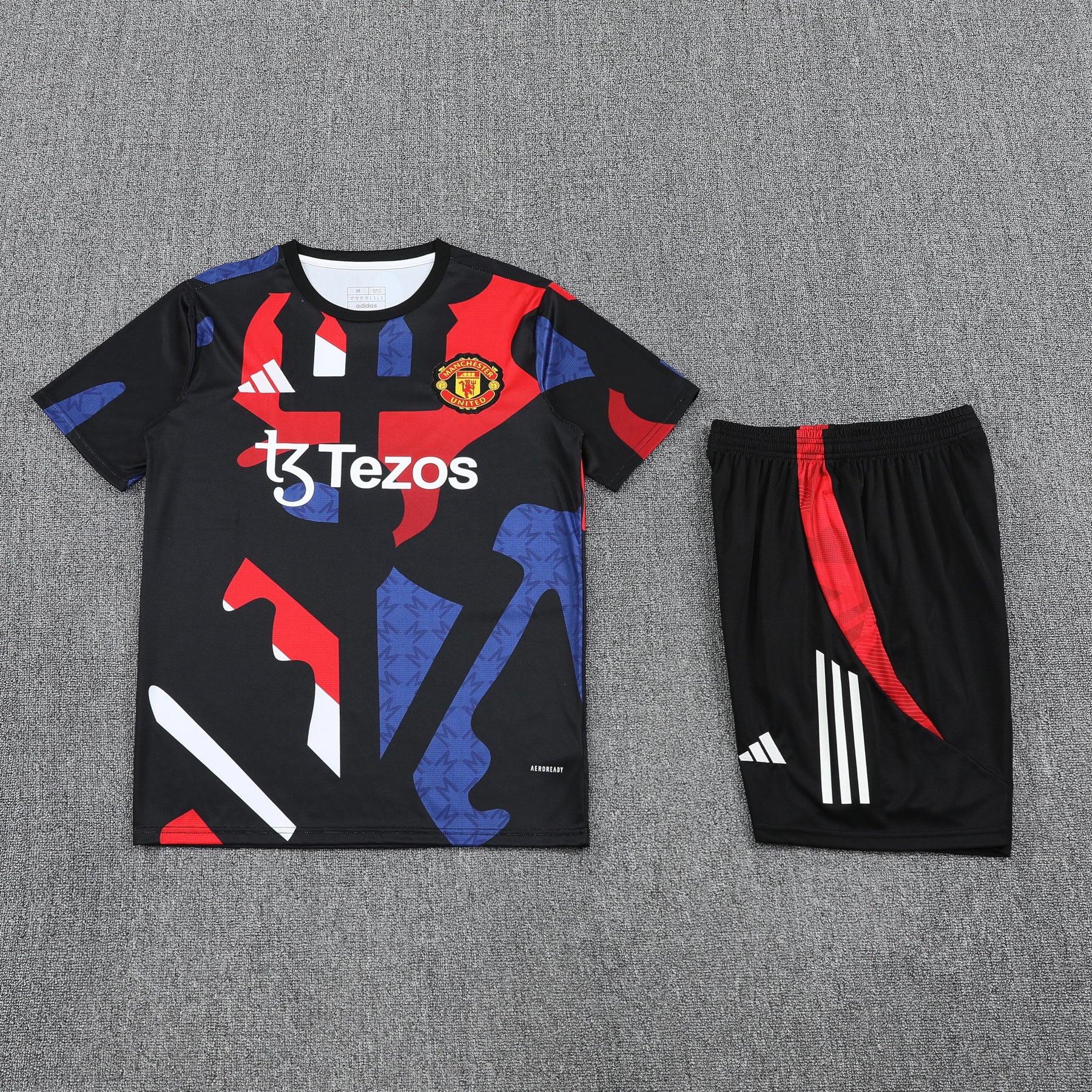 Kit Shirt + Shorts Manchester United Black/Blue/Red Training 25/26