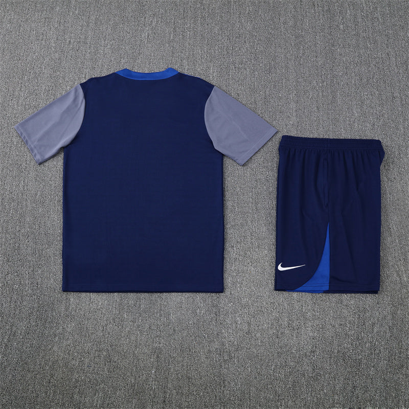 Kit Shirt + Shorts Paris Blue Training 25/26