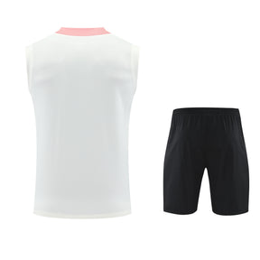 Kit Tank Top + Shorts Paris White/Black/Pink Training 25/26