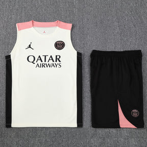 Kit Tank Top + Shorts Paris White/Black/Pink Training 25/26