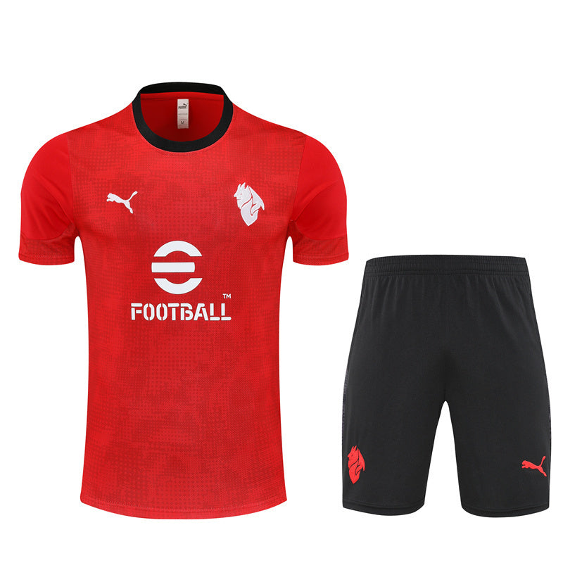 Kit Shirt + Shorts Milan Red/Back 25/26