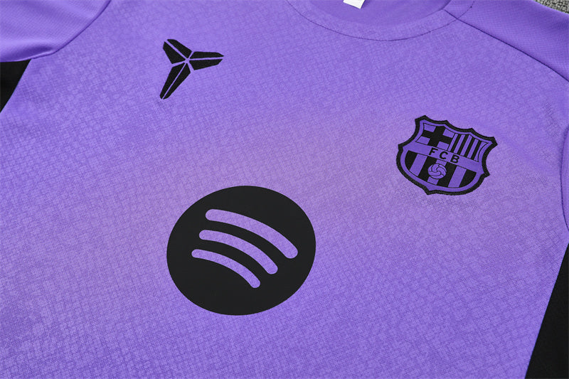 Kit Shirt + Shorts Barcelona x Black Mamba Purple/Black 25/26