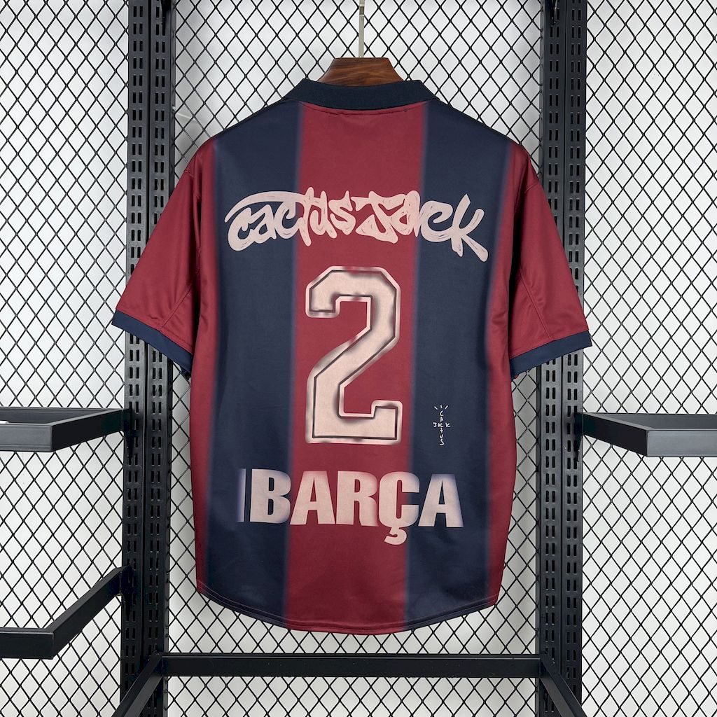 Barcelona x Travis Scott 2000/01 Home Skeleton Jersey