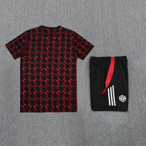 Kit Shirt + Shorts Manchester United Black/Red Training 25/26