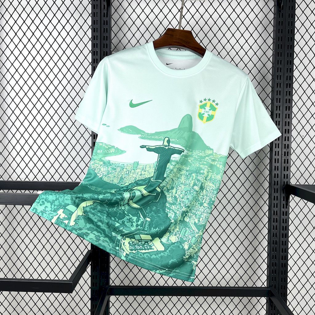 Brazil Christ the Redeemer Special Edition 2 Green Jersey 2025