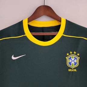 Brazil Goalkeeper Home Jersey 1998 Retro