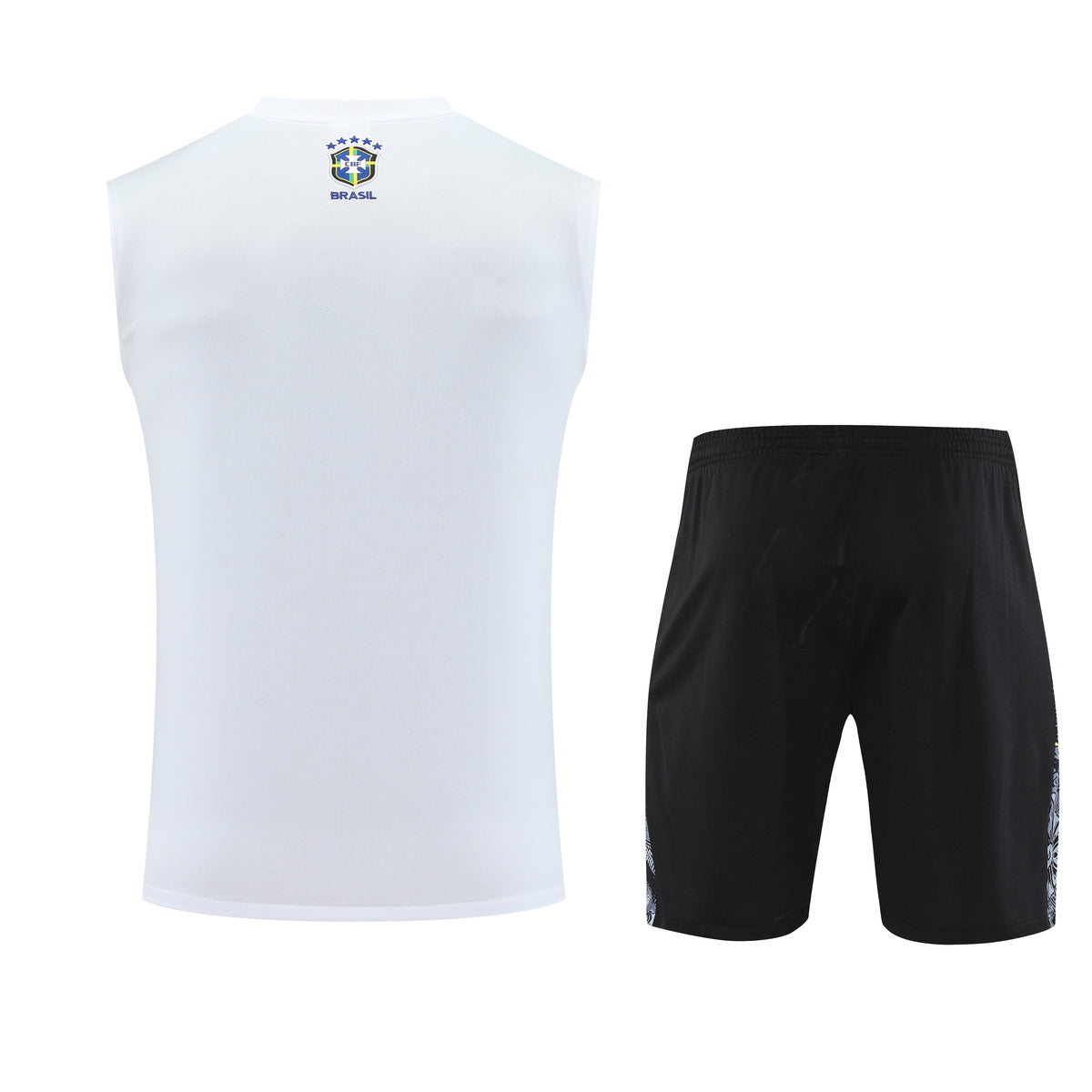 Kit Tank Top + Shorts Brazil Christ the Redeemer White Training 25/26