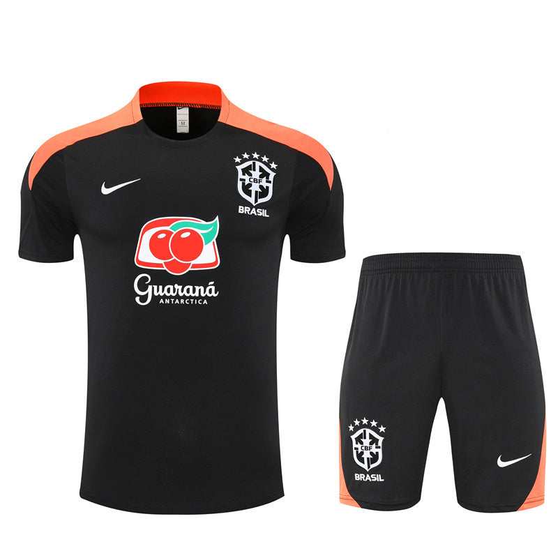Kit Shirt + Shorts Brazil Black 25/26