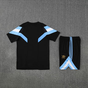 Kit Shirt + Shorts Argentina Training Black 25/26