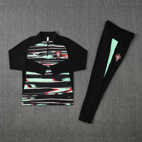 Tracksuit Portugal Black/Green Training 25/26