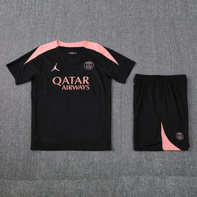 Kit Shirt + Shorts Paris Black/Pink Training 25/26