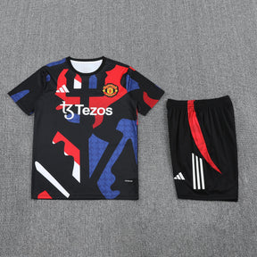 Kit Shirt + Shorts Manchester United Black/Blue/Red Training 25/26