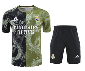 Kit Shirt + Shorts Real Madrid Black/Green Training 25/26
