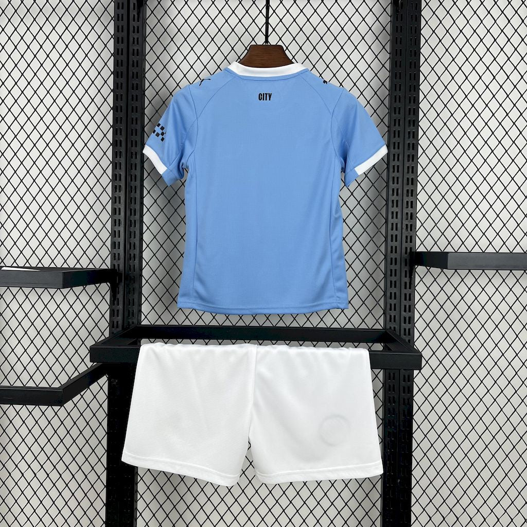 Manchester City Home 25/26 Kit Kids