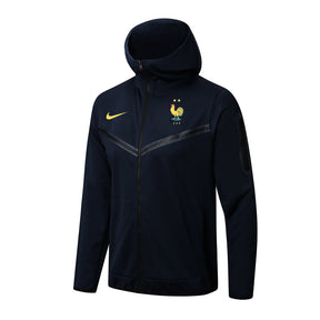 France Tech Fleece Hoodie Dark Blue